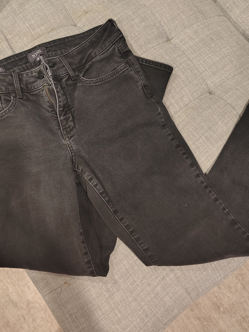 NYDJ Black Straight Jeans
